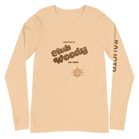 Club Woody Unisex Long Sleeve Tee (Natural)
