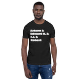 Black Men Library Pioneers short sleeve t-shirt (unisex cut)